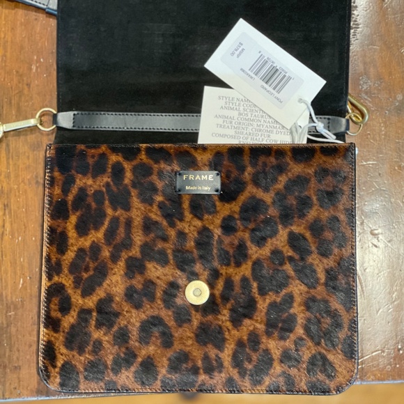 BRAND NEW LEOPARD FRAME HAND BAG - Picture 2 of 8